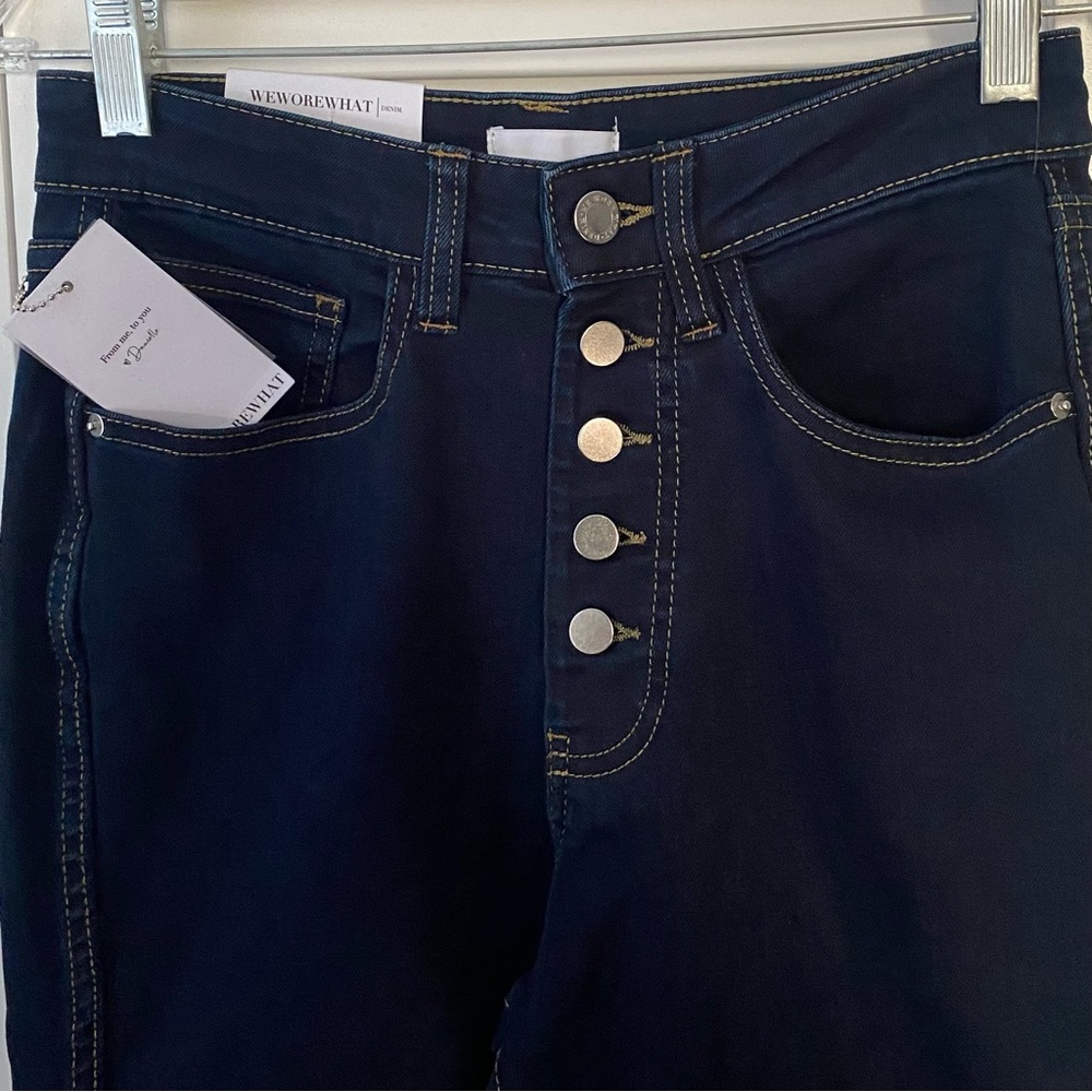 Weworewhat The Danielle High rise vintage straight jeans size 24 NWT